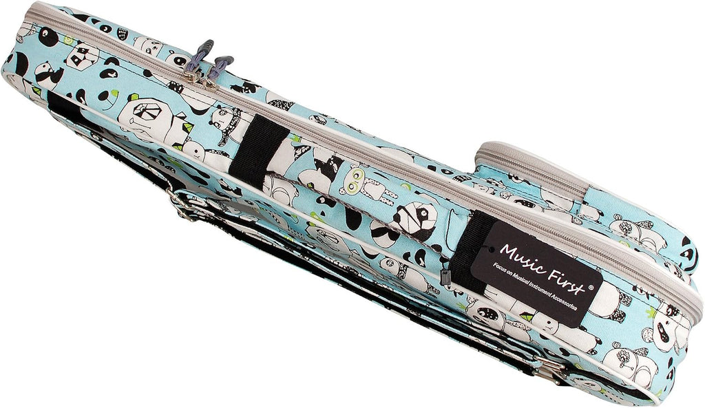 MUSIC FIRST Original Design 15mm Padded Cartoon Panda Violin bag, 1/4 1/2 Soft Violin Case, Violin Travel Bag, Violin Backpack Notice: Fit for 1/2 and 1/4 Size Violin, Max bow length 62cm (24.4 inch)