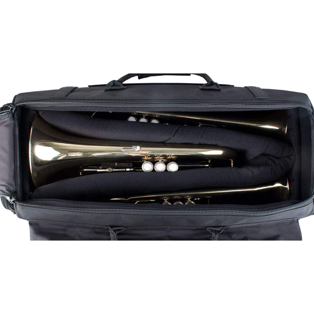 Protec Triple Horn Gig Bag with Removable Mute Storage Bag - Gold Series, Model C248