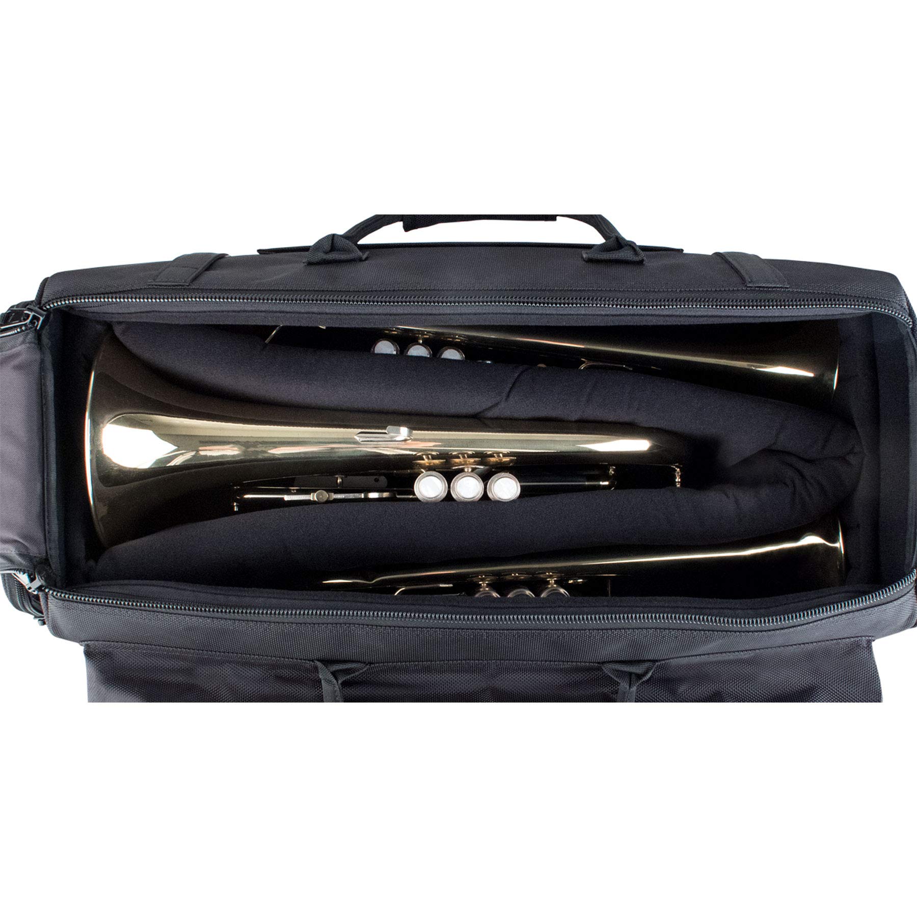 Protec Triple Horn Gig Bag with Removable Mute Storage Bag - Gold Series, Model C248