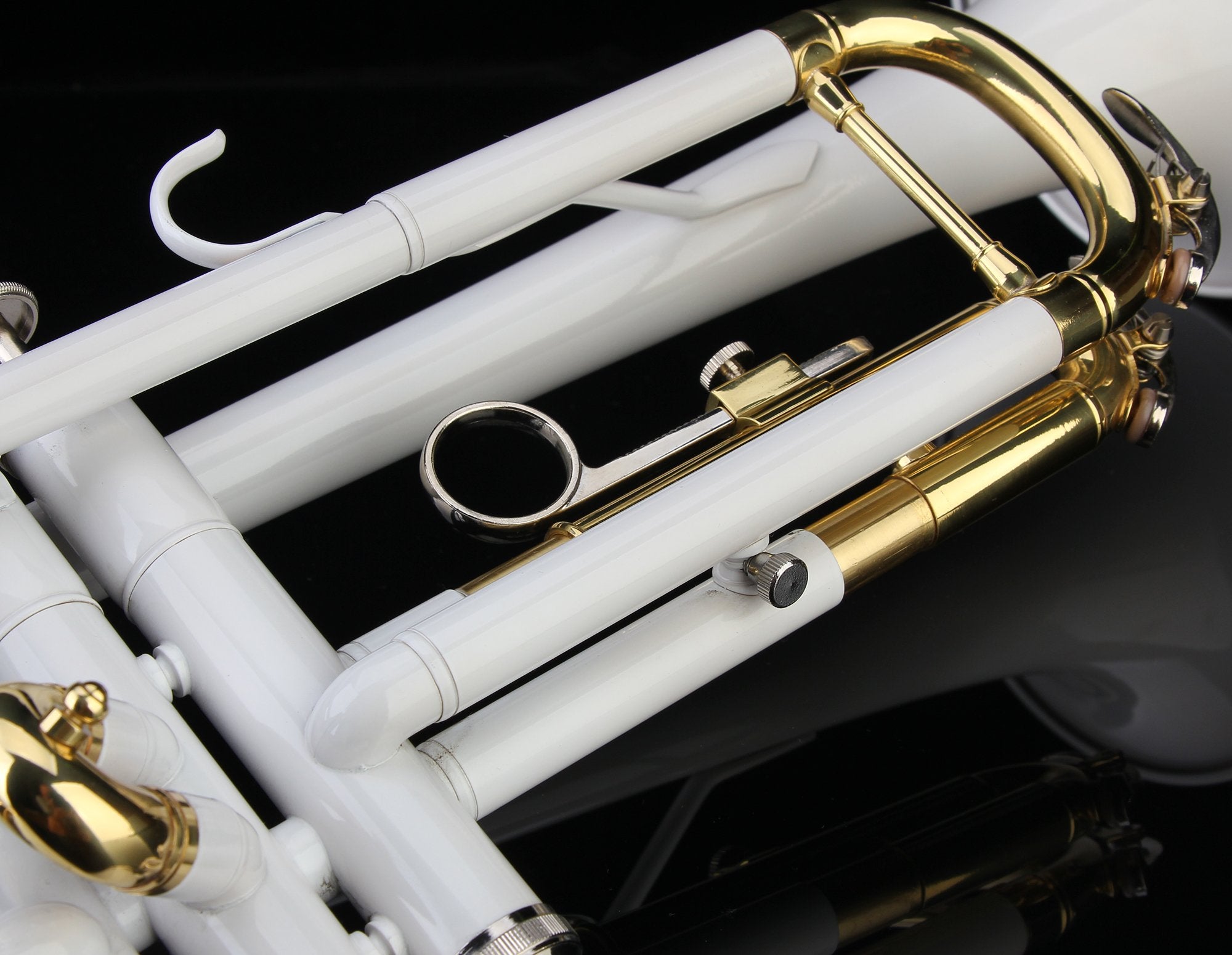 Glory Bb Trumpet - Trumpets for Beginner or Advanced Student with Case, pair of gloves-Gold