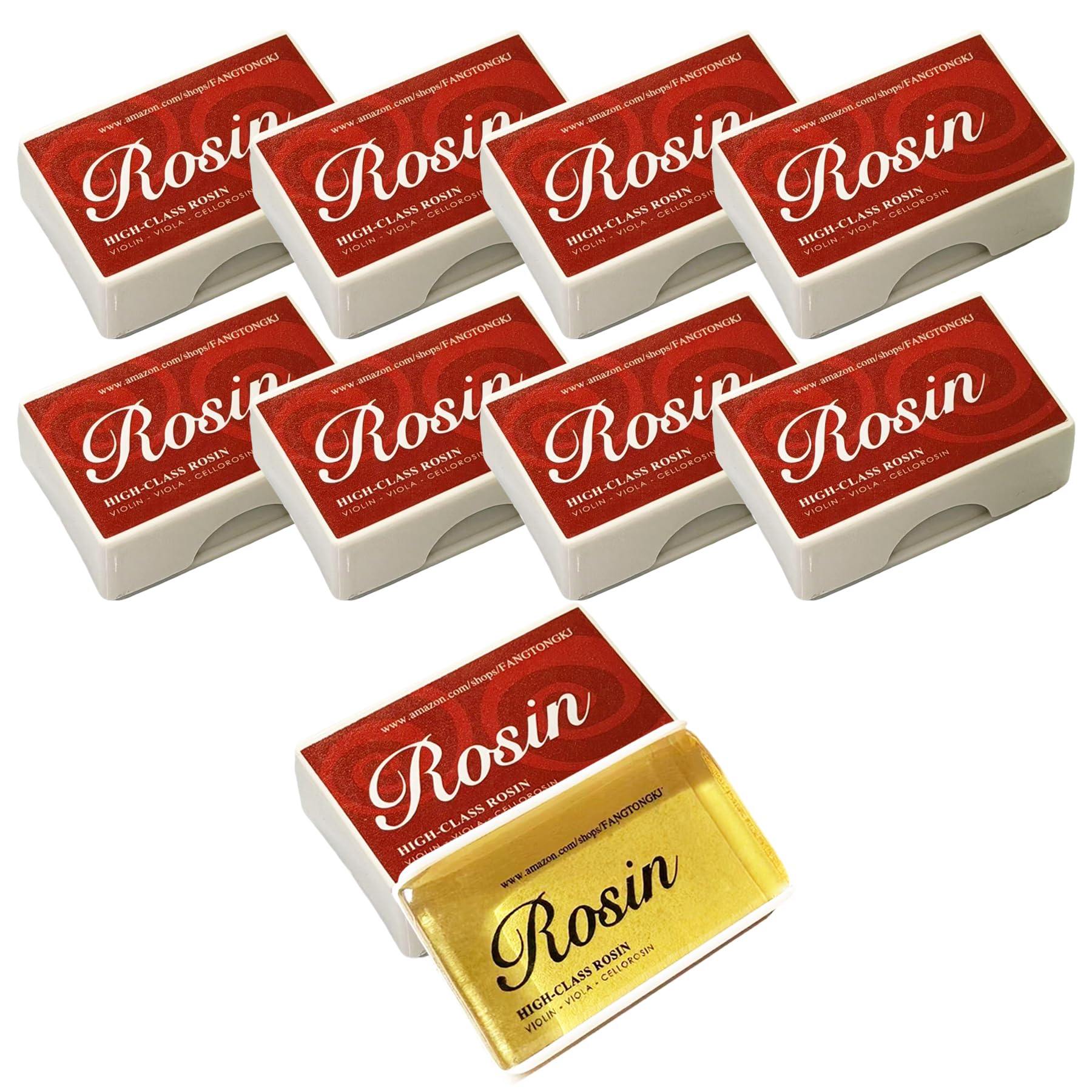 20Pack Rosin Violin Rosin,Violin,Viola Cello Rosin for Bows,Smooth Bows Movement,Excellent String Grip,Light Low Dust Rosin,Resin with Case,Professional Rosin for Violin,Viola and Cello Bows (20 Pack)