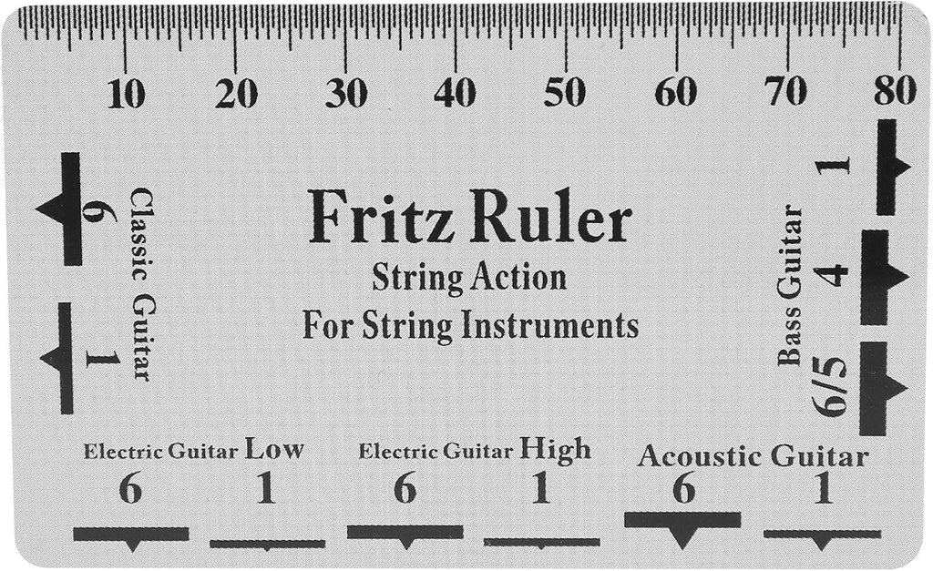 String Action Gauge Ruler PVC Guitar Setup Tool Kit with Height Measurement Scale for Electric Bass Acoustic Guitar Mandolin Banjo Ukulele 85 x 54mm / 3.3 x 2.1in