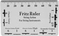 String Action Gauge Ruler PVC Guitar Setup Tool Kit with Height Measurement Scale for Electric Bass Acoustic Guitar Mandolin Banjo Ukulele 85 x 54mm / 3.3 x 2.1in