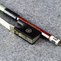 Carbon Fiber Core Hybrid Peranmbuco Skin Violin Bow 4/4 Size VINGOBOW 127V Master Level Fleur-de-lys Snakewood Frog 4 4 Full Straight Premium Natural Horse Hair for Porfessional Player …