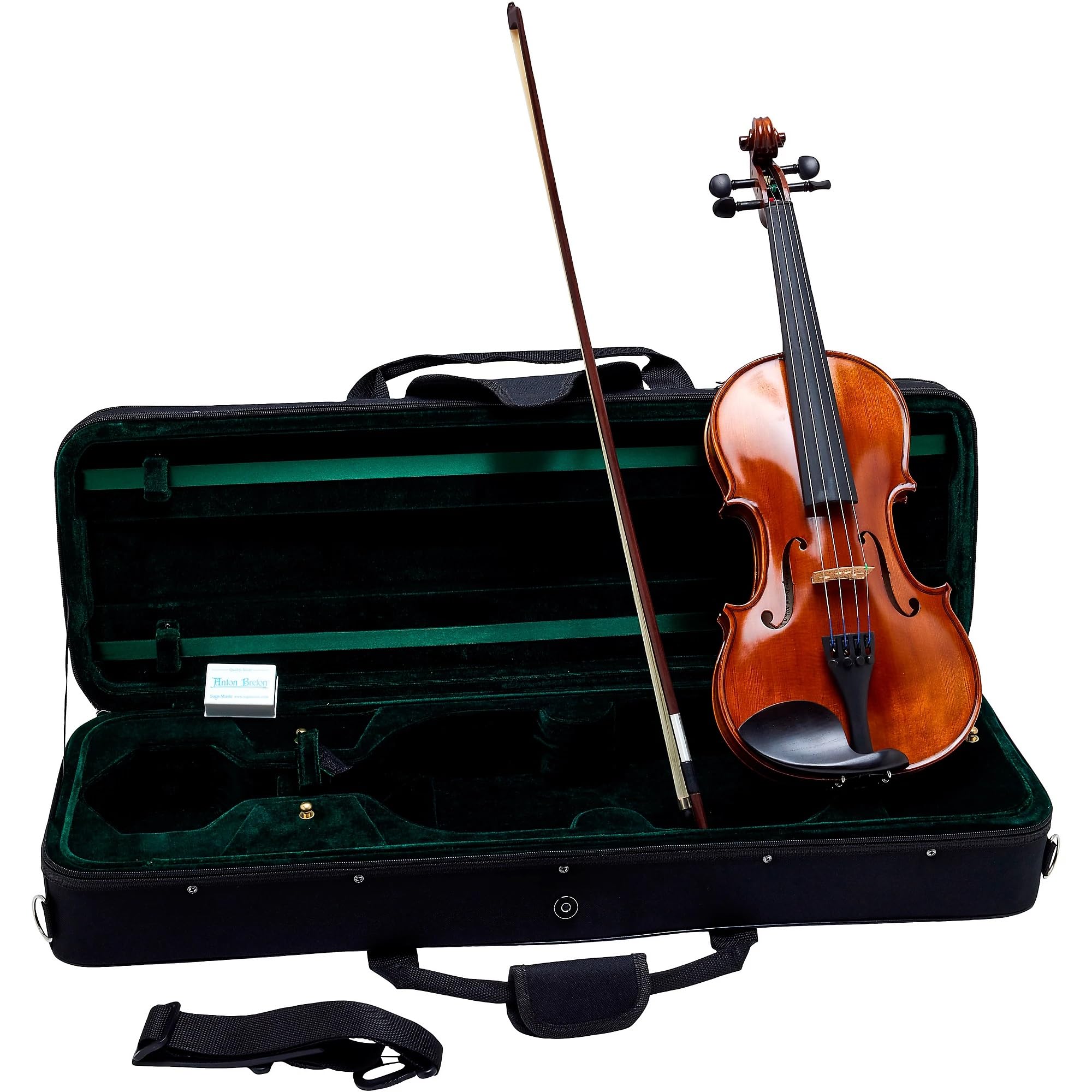 Cremona SV-500 4/4 Premier Artist Violin Outfit – Full Size Student & Professional Violin with Solid Spruce Top, Maple Back, Ebony Fittings, Case & Bow