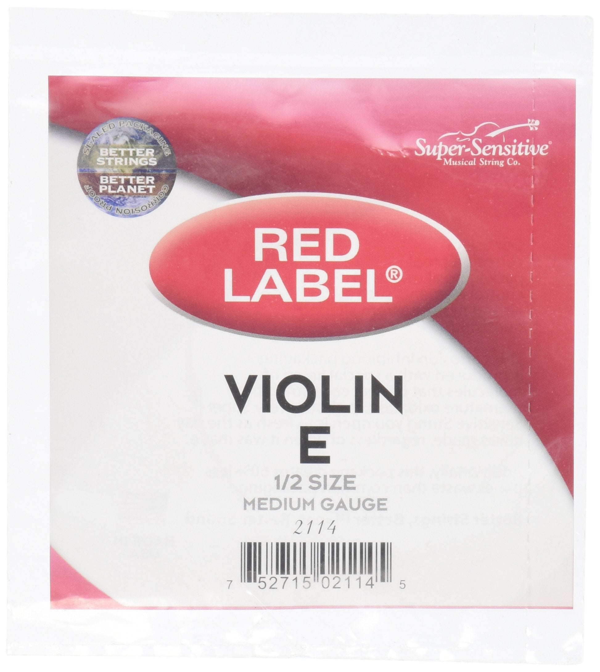 Super Sensitive Red Label Violin Set 1/2 Medium