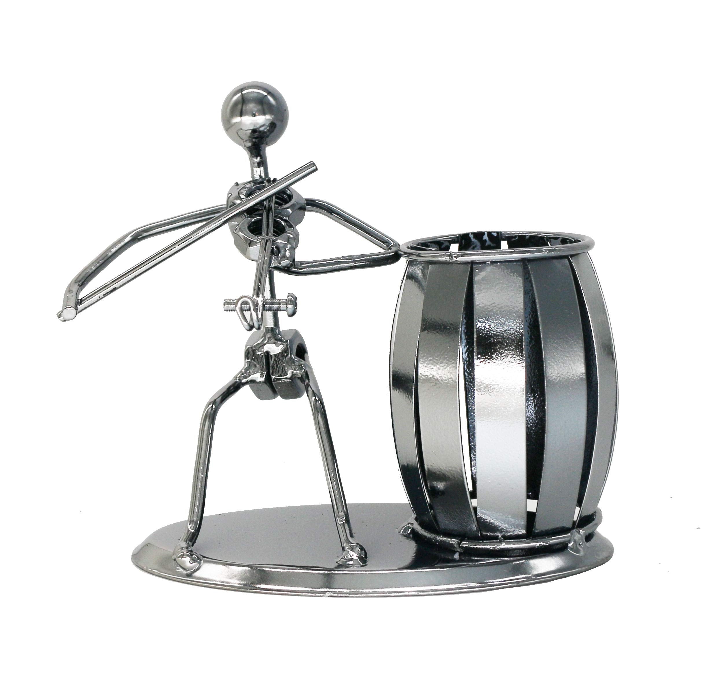 Metal Pencil Holder, Office Supply Pen Organizer Desktop Decoration Stand Container (Cello)