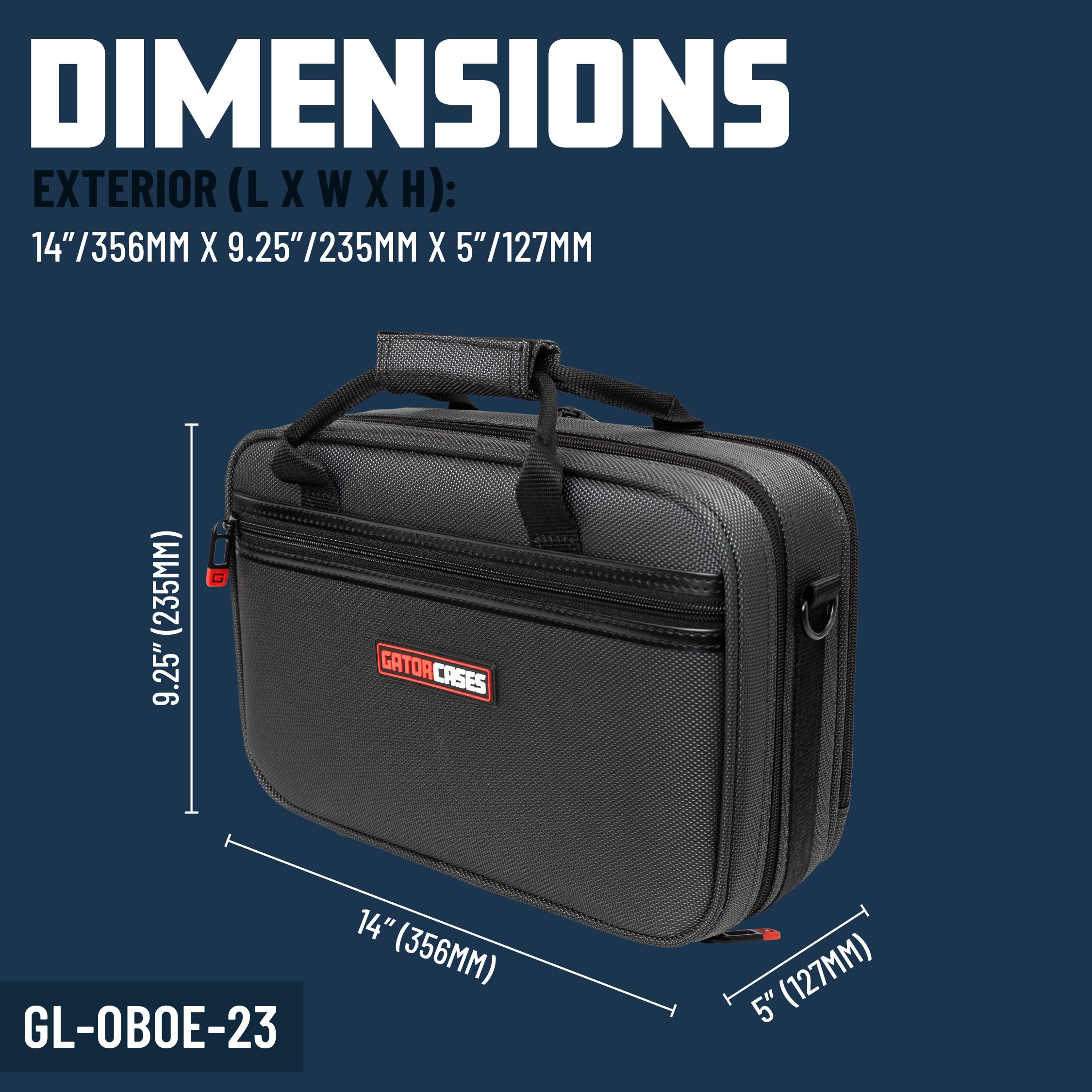 Gator Cases Adagio Series Shaped EPS Polyfoam Lightweight Case for Bb Trumpet; (GL-TRUMPET-S23)