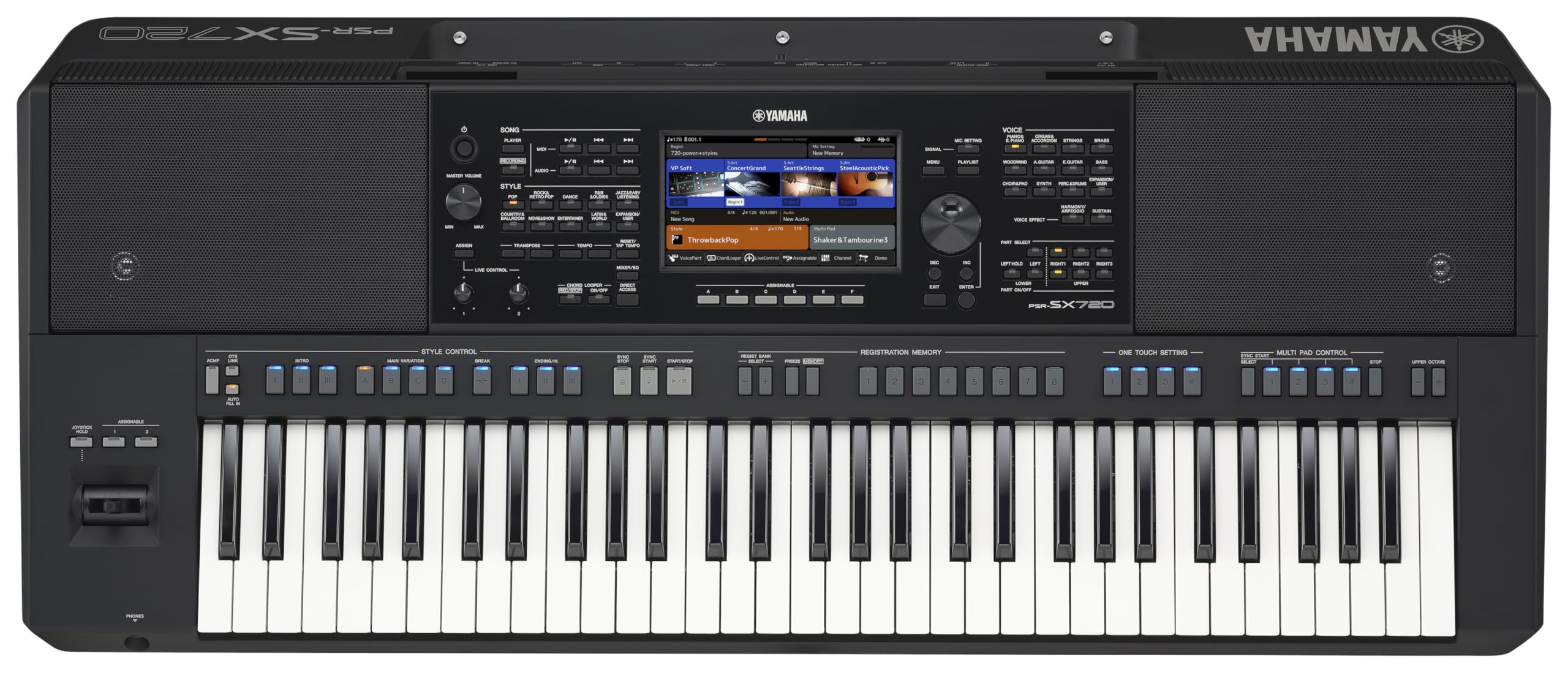 Yamaha 61-Key Arranger Keyboard with Premium Sound, Live Control Knobs and Included Content PSRSX920