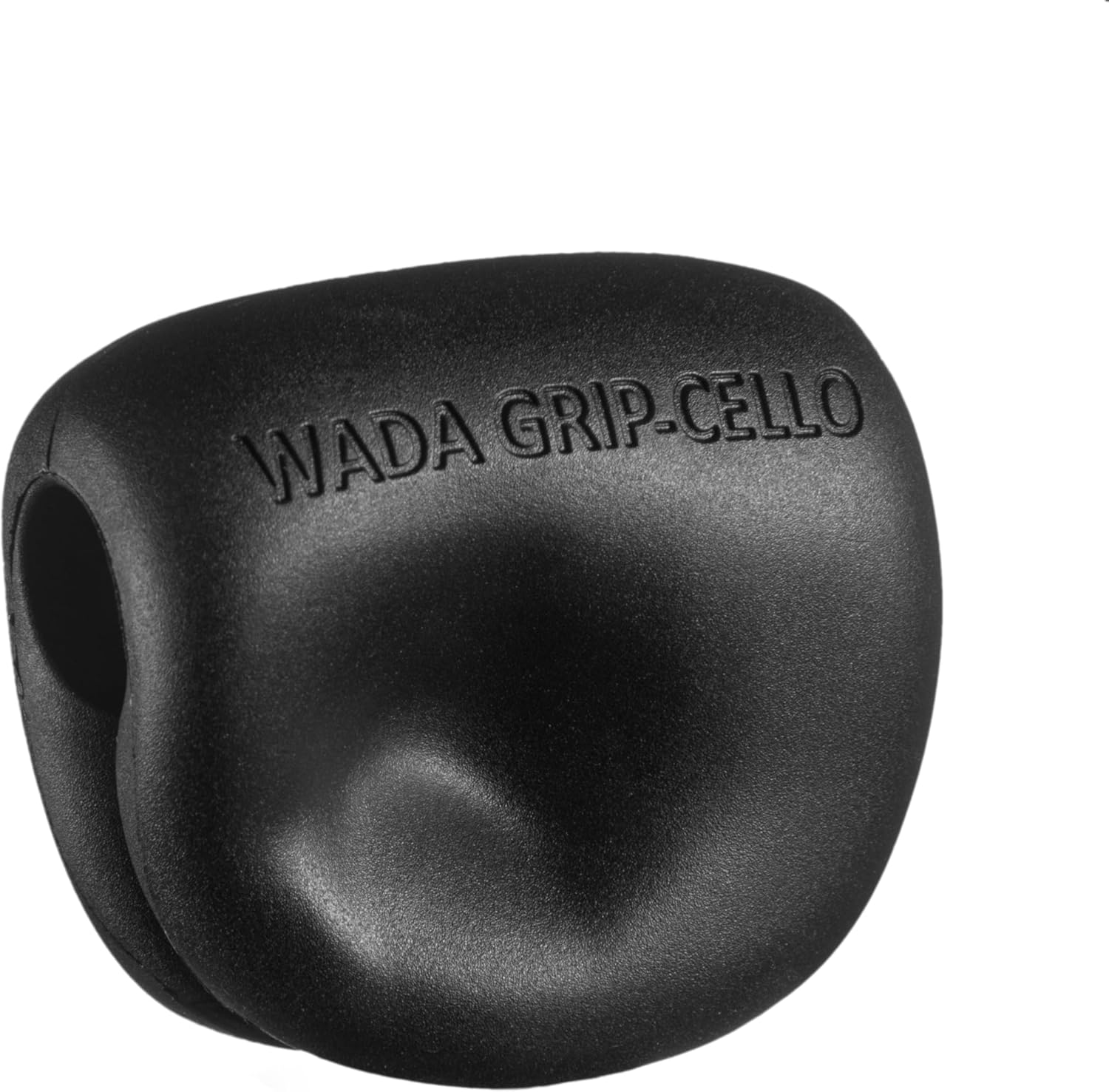 WADA Cello Bow Grip Aid: A Correct Bow Hand without Strain. A Second to Attach to the Bow and Remove. You can Concentrate on your Sound and Music with a Relaxed Hand and Arm from the Beginning.