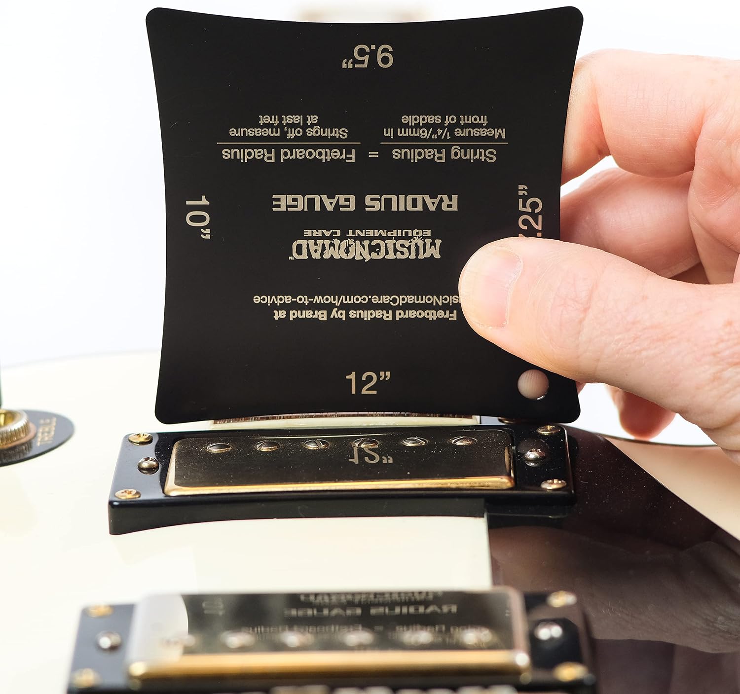 MusicNomad Precision Fretboard and String Radius Gauge Tool - 2 pc. Set (MN603)