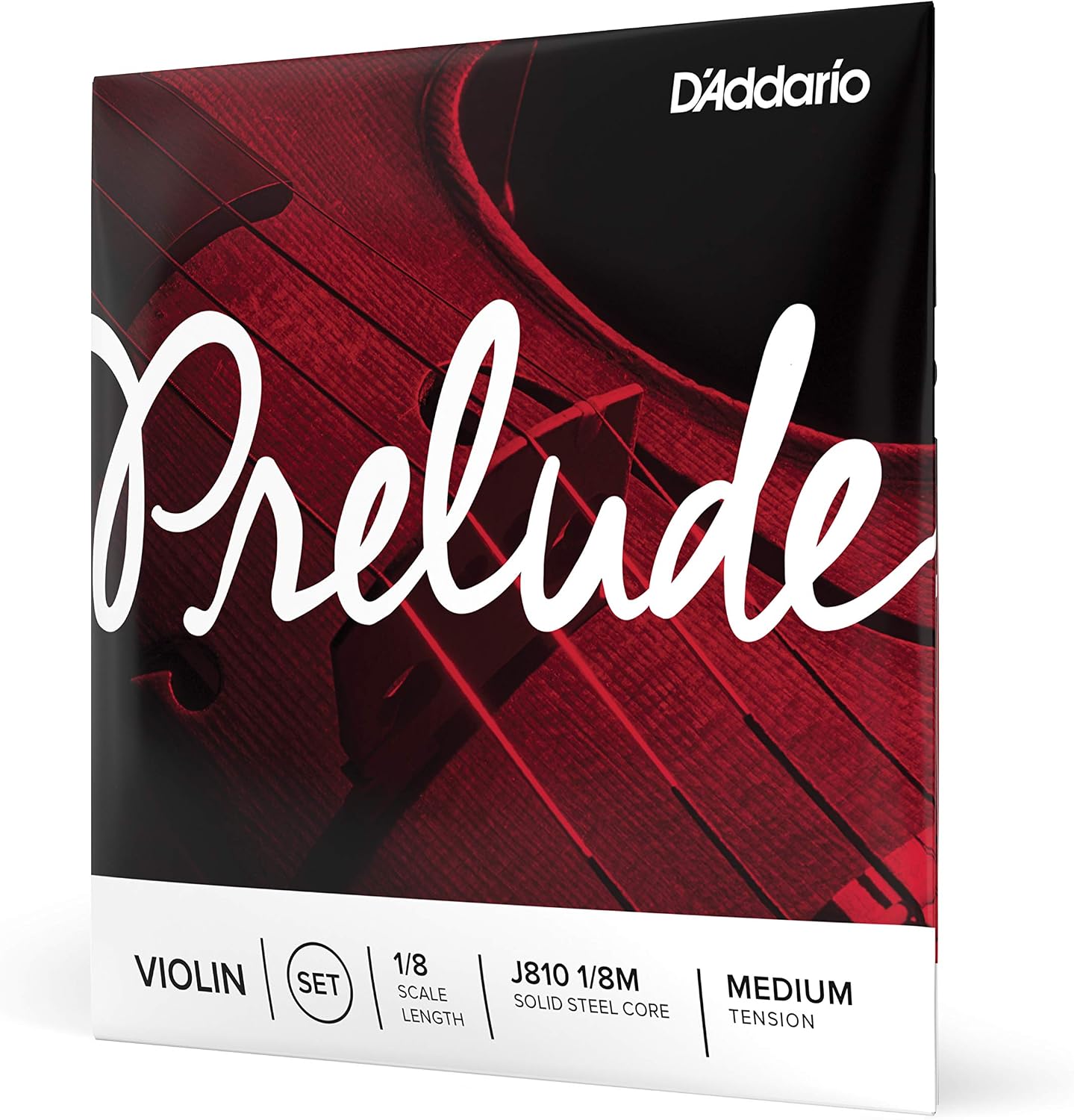 D'Addario Prelude Violin String Set, 4/4 Scale, Light Tension