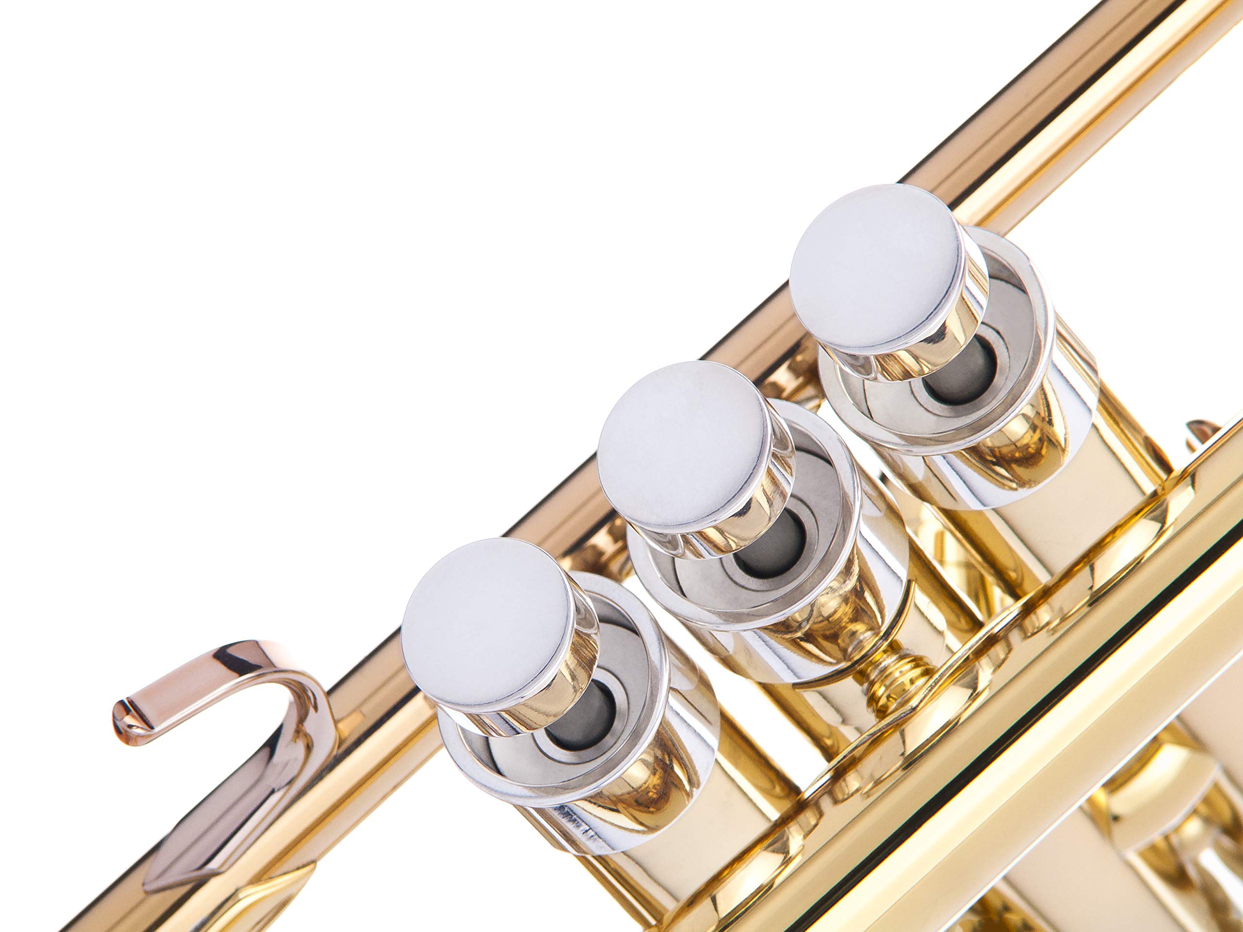 Trumpet Trim Kit for improving the sound. For all Bach Stradivarius Trumpet. Custom made KGUBrass (HEAVY, Antique Bronze Lacquer)