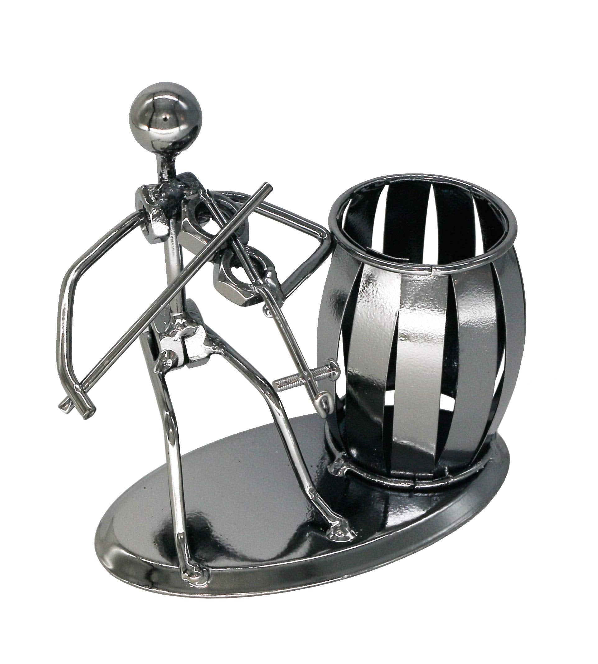 Metal Pencil Holder, Office Supply Pen Organizer Desktop Decoration Stand Container (Cello)