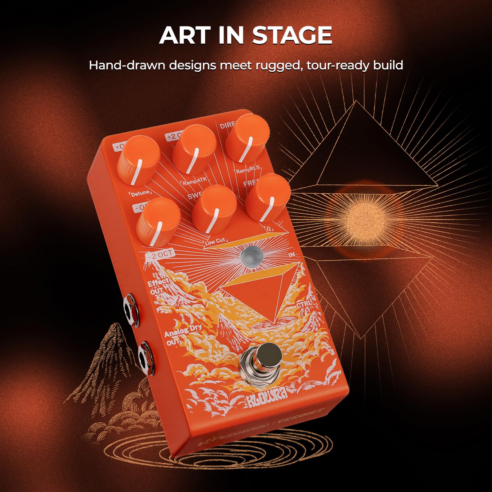 Verdict Polyphonic Octave Pedal for Guitar & Bass - Pitch Shifter with Synth, Organ & Cello Emulation; Zero Tone Loss Analog Dry-Through for Live Gigs & Studio; Freeze & Swell Ambient Effects