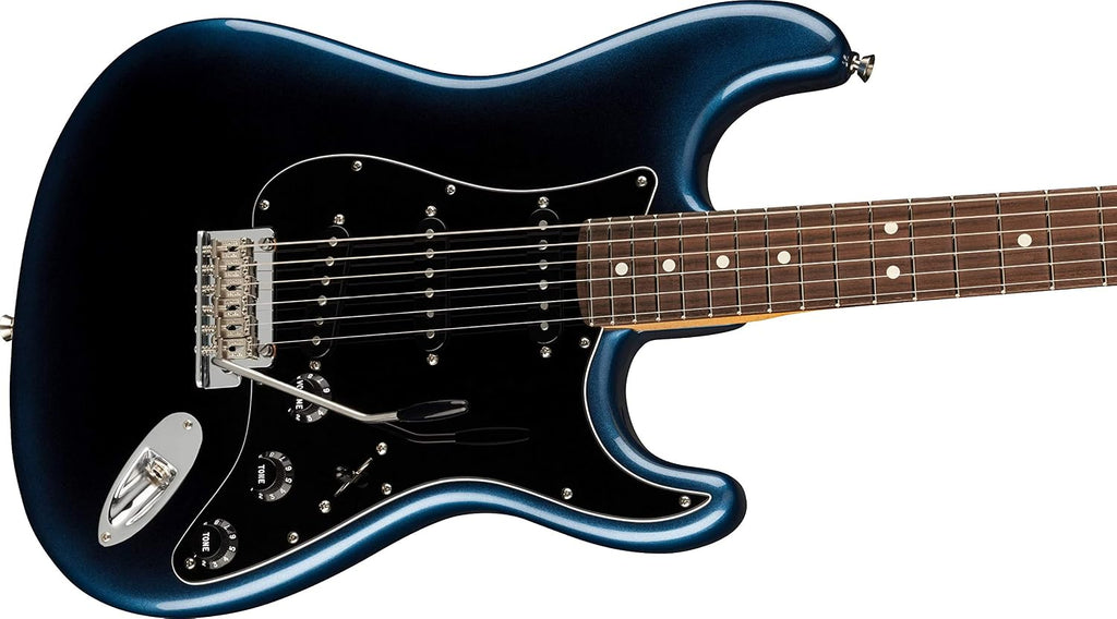 Fender American Professional II Stratocaster - Dark Night with Rosewood Fingerboard | Alder Body, Deep C Maple Neck, Rosewood Fingerboard, V-Mod Ii Single-Coil Pickups, 2-Point Tremolo