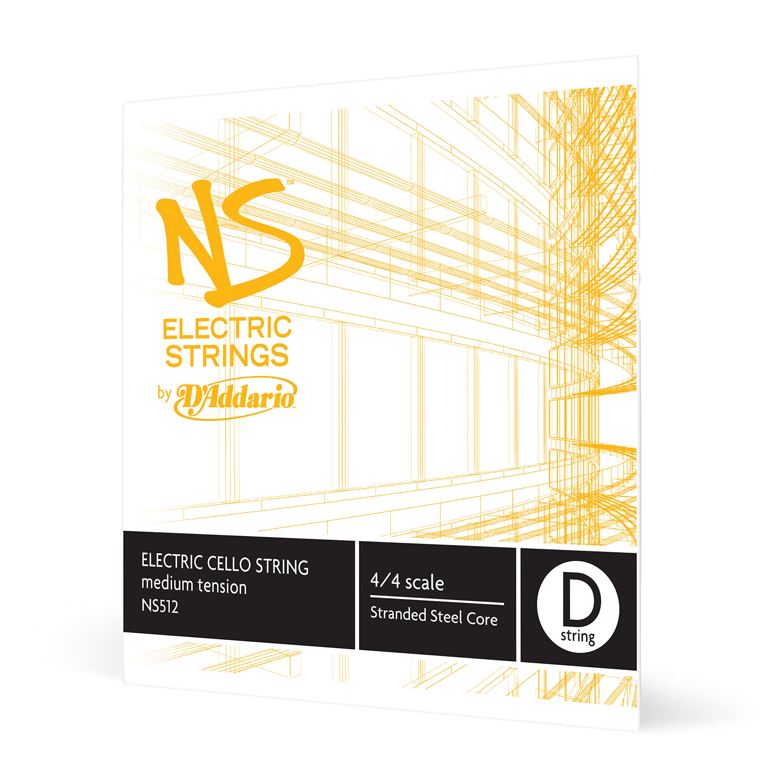 D'Addario NS Electric Cello String Set, 4/4 Scale, Medium Tension
