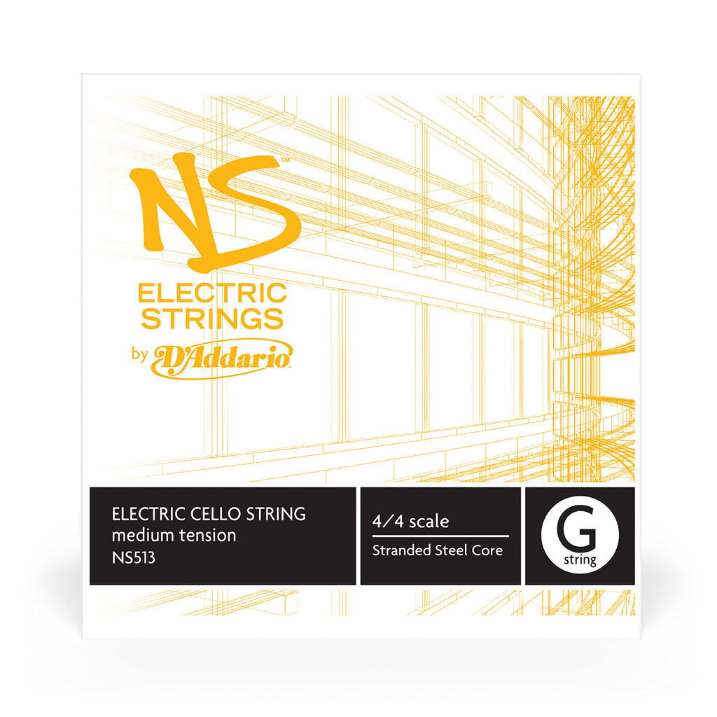 D'Addario NS Electric Cello String Set, 4/4 Scale, Medium Tension