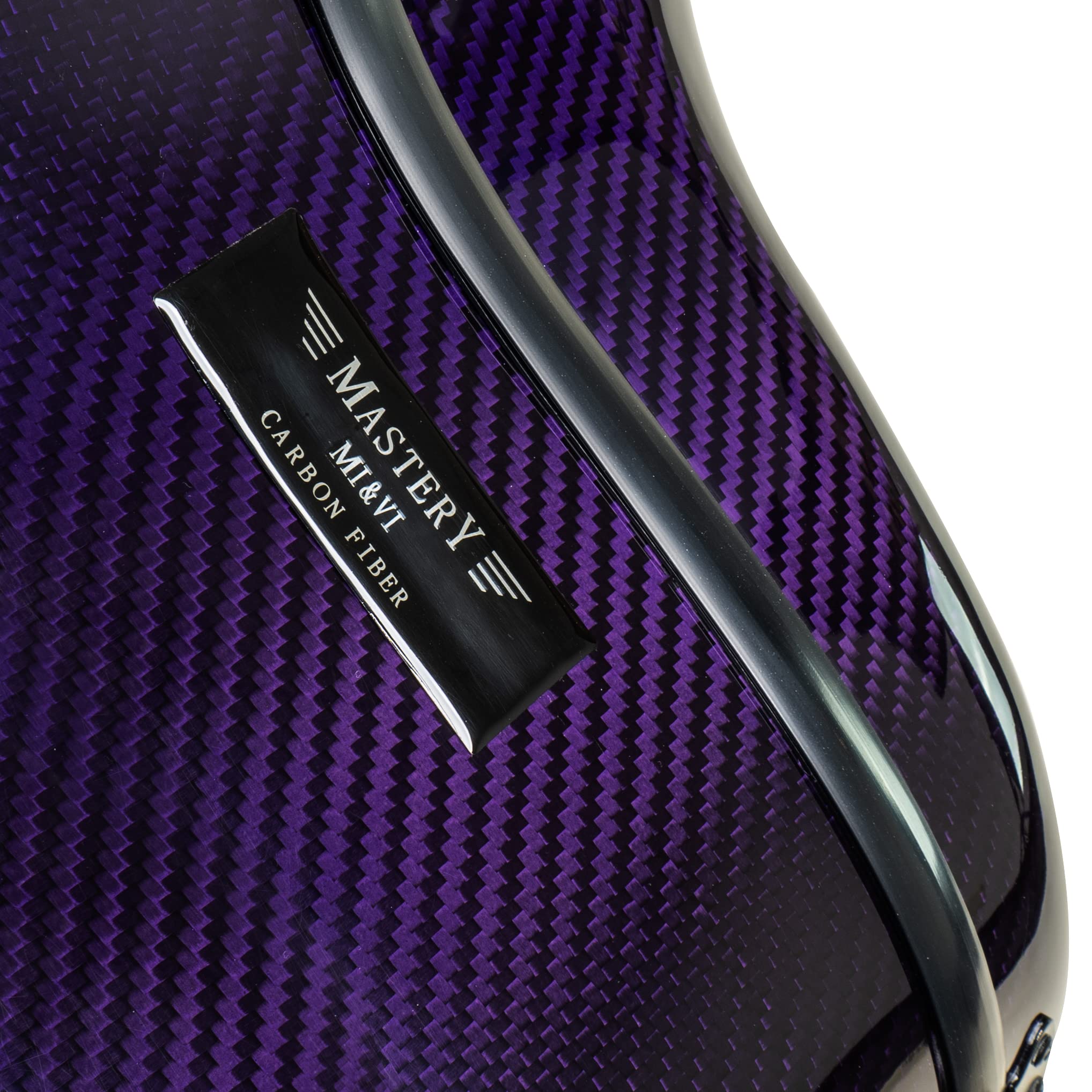 MI&VI CC-9001 Pure 100% Carbon Fiber Cello Case (Full Size) 4/4 with Wheels | Carry Straps | 8lb Lightweight | Tough Shell (3K Blue)