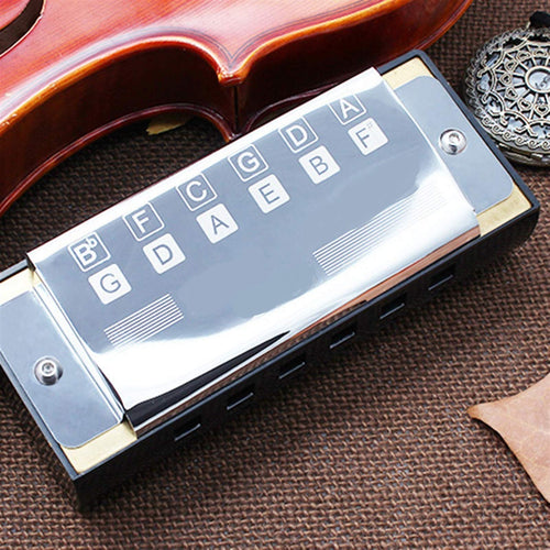 Bass Harmonica Pocket Ensemble Orchestral Harmonica 12 Holes Harp Mouth Organ Musical Instruments for Beginners