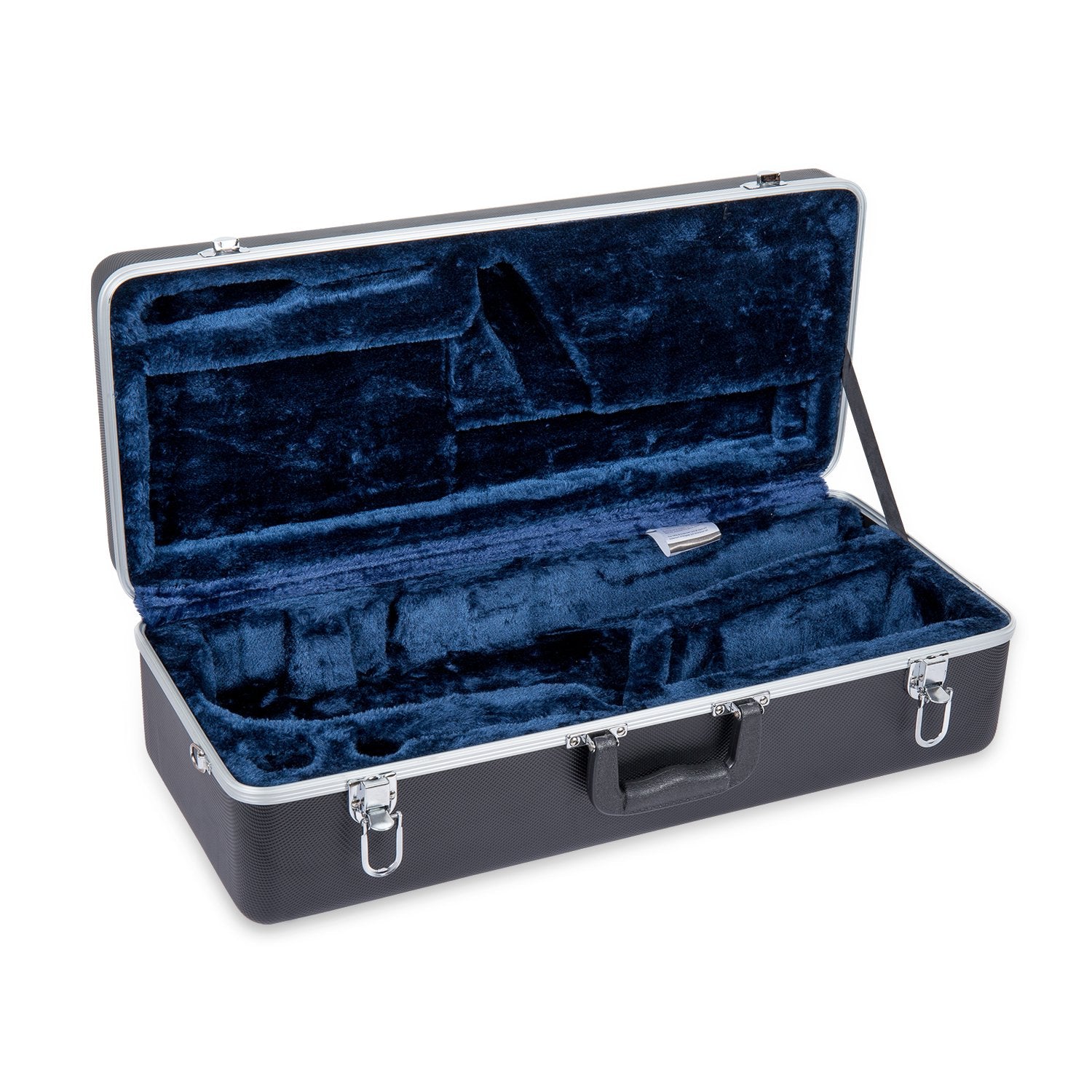 Crossrock ABS Trumpet Case for Bb Horn | Red Finish, Black Velvet Interior, Security Lock, Metal Feet & Detachable Strap