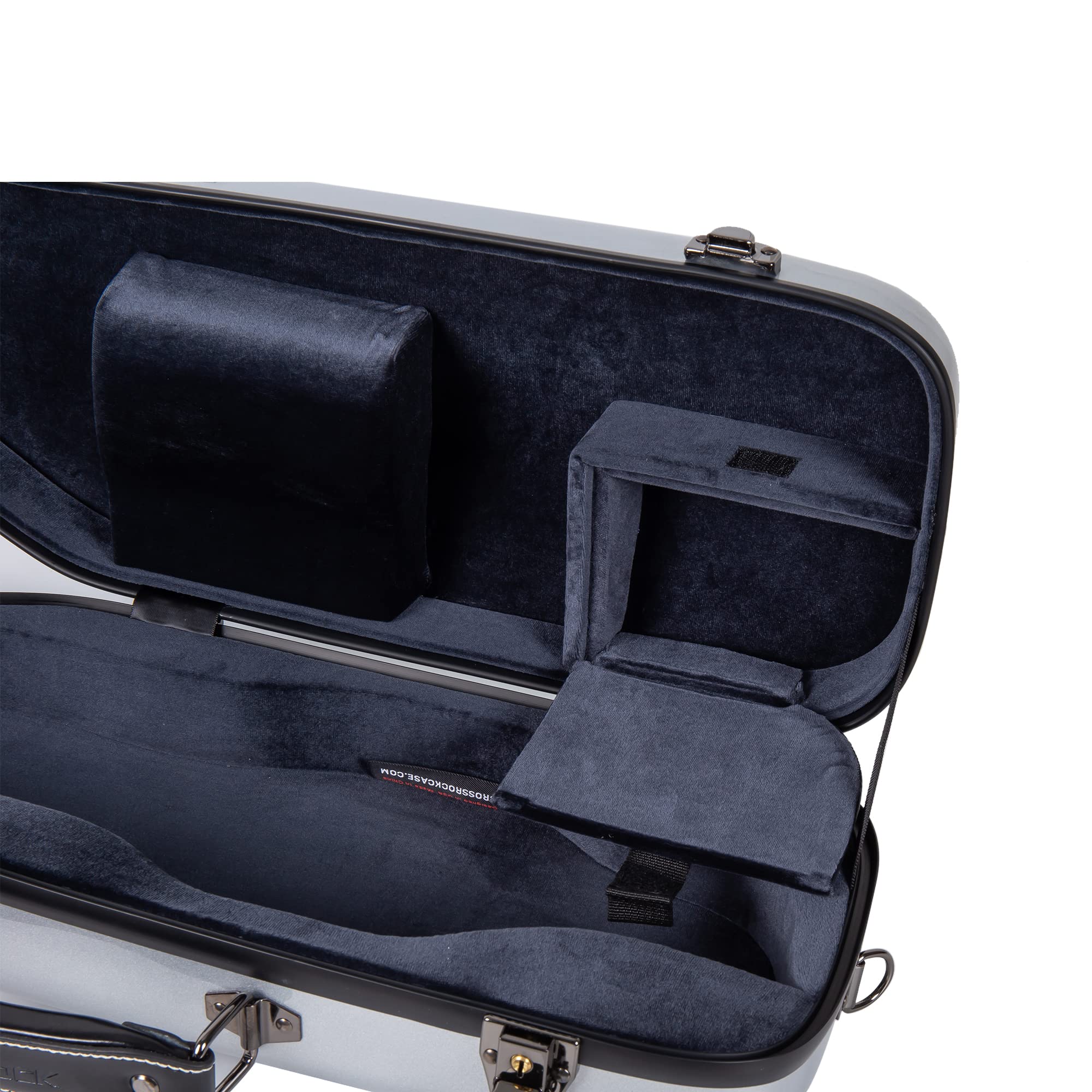 Crossrock Fiberglass Case fits for Trumpet with removable shoulder straps-Black(CRF1020TRBK)