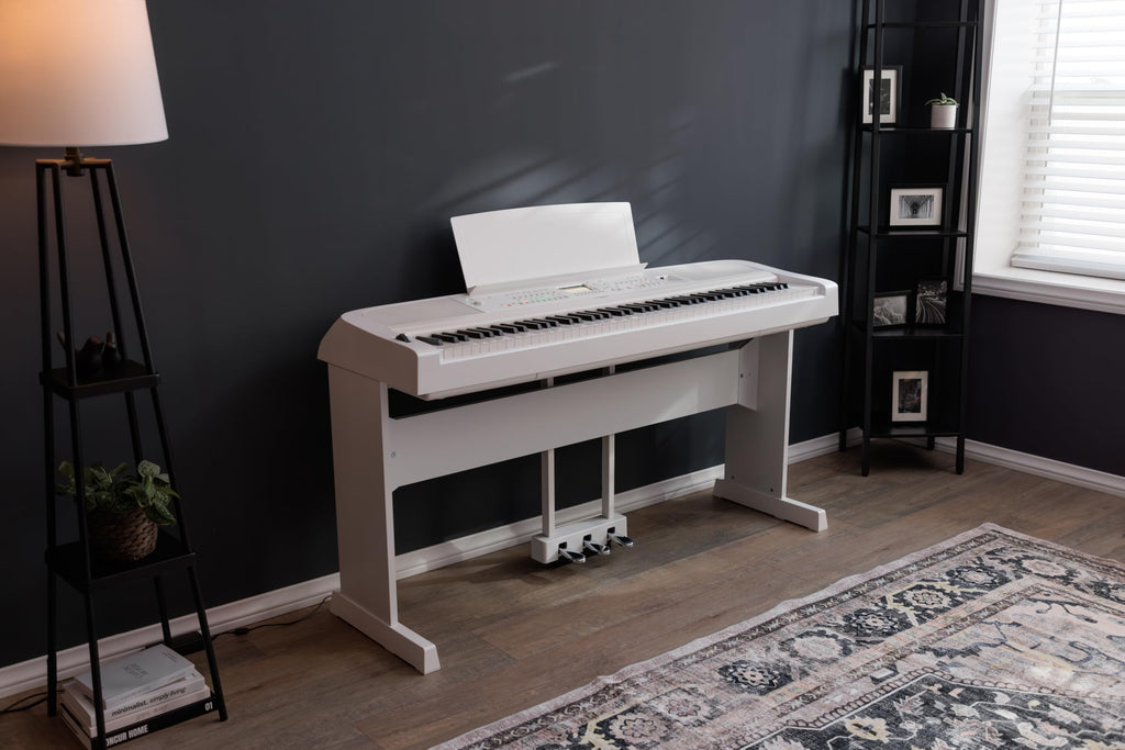 Yamaha DGX-670B, 88-Key Weighted Digital Piano with Sustain Foot Switch and Music Rest, Black - Furniture Stand Sold Separately