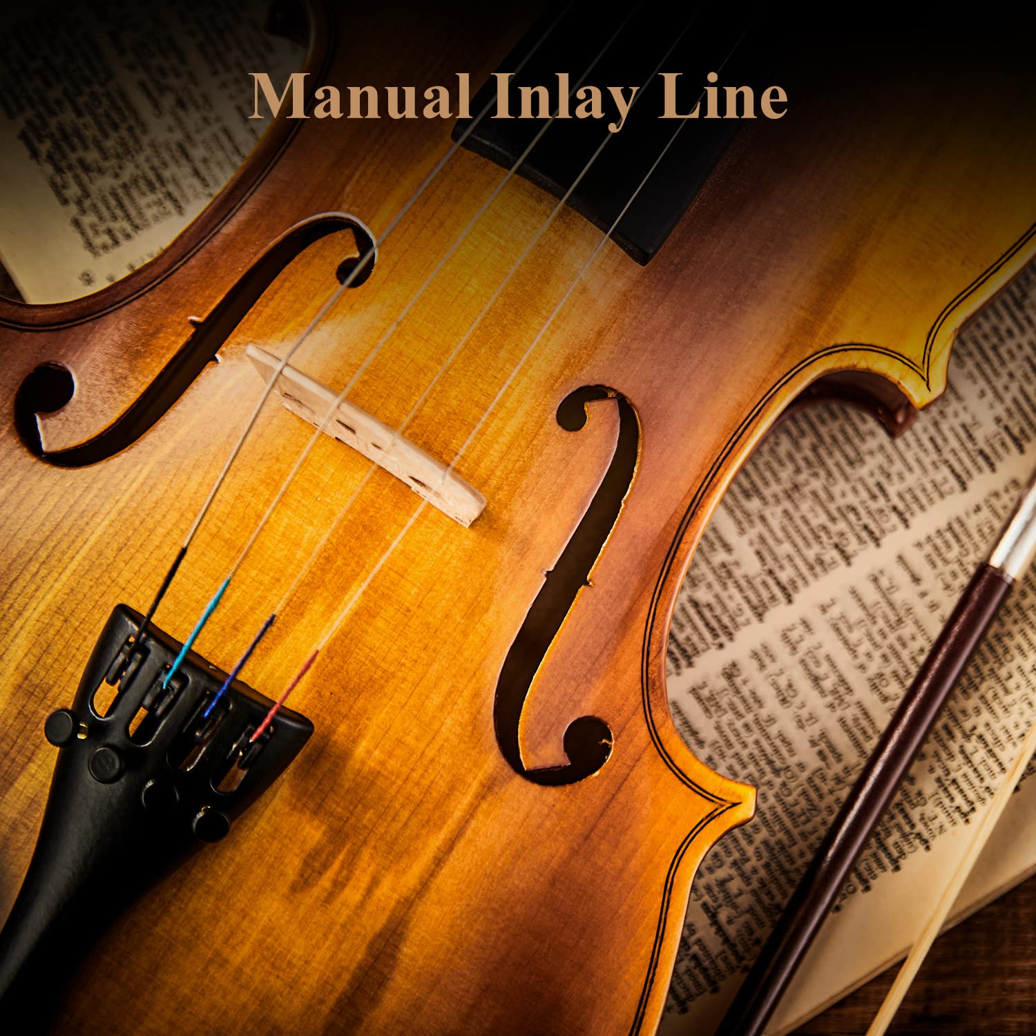 Eastar 3/4 Violin for Beginners, Violins Kit for Student, Fiddle with Hard Case, Rosin, Shoulder Rest, Bow, and Extra Strings (Imprinted Finger Guide on Fingerboard)