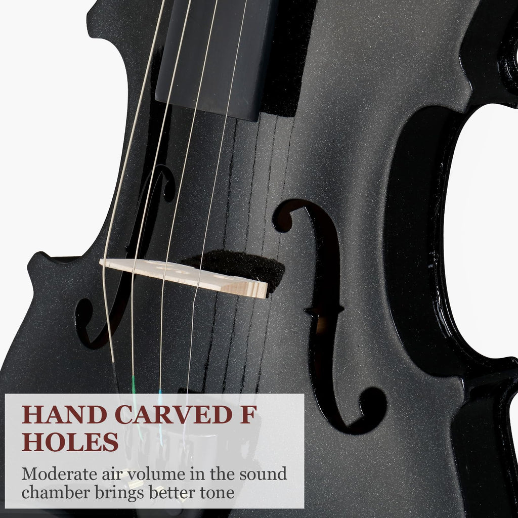 Ktaxon Violin for Beginners Students, Acoustic Violins 4/4, Full Size Fiddle Kit with Case, Bow, Rosin, Adult Teens Learners Age 11+ (Natural)