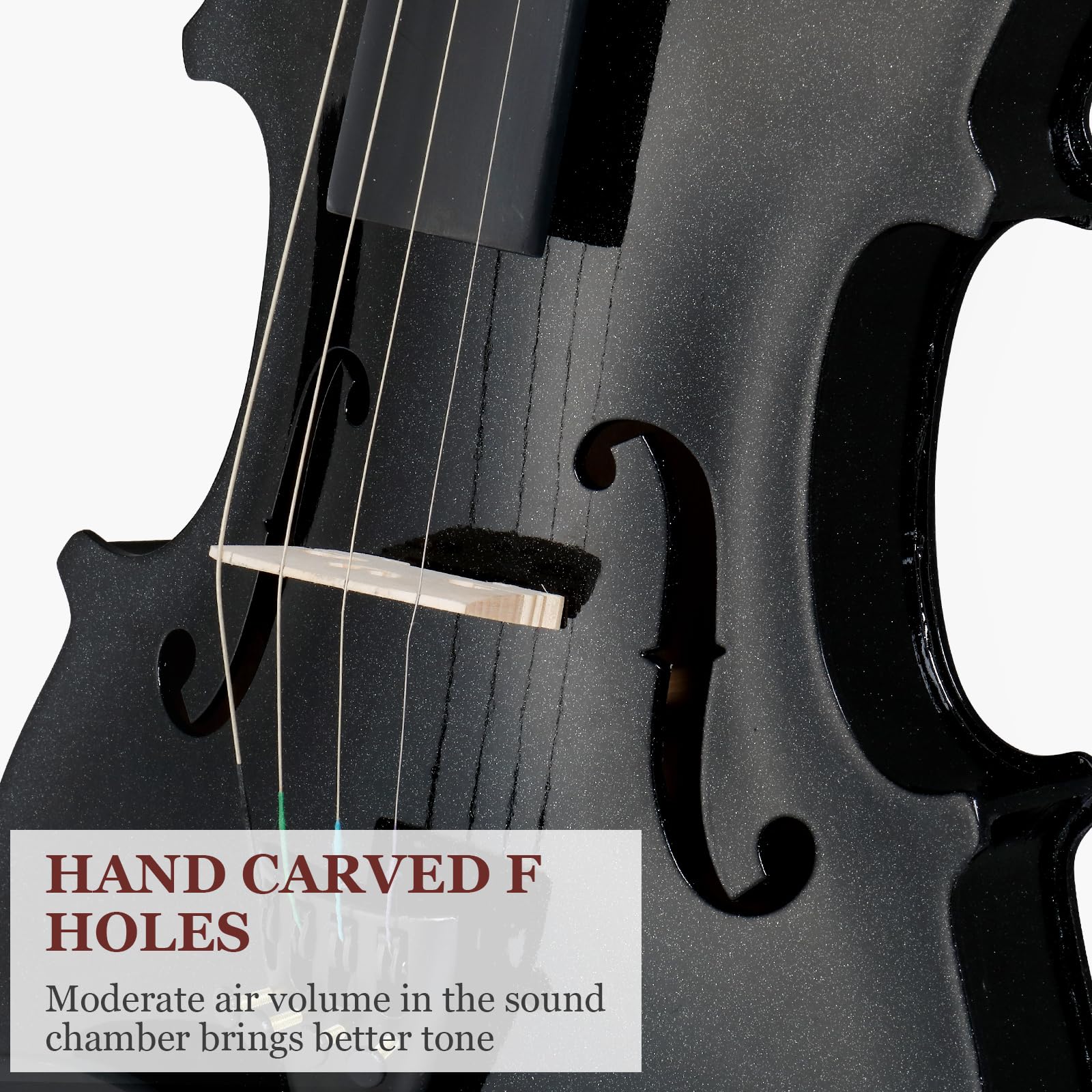 Ktaxon Violin for Beginners Students, Acoustic Violins 4/4, Full Size Fiddle Kit with Case, Bow, Rosin, Adult Teens Learners Age 11+ (Natural)