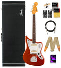 Fender Johnny Marr Jaguar - Olympic White Bundle with Tweed Case, Cable, Strap, and Guitar Cleaning Kit