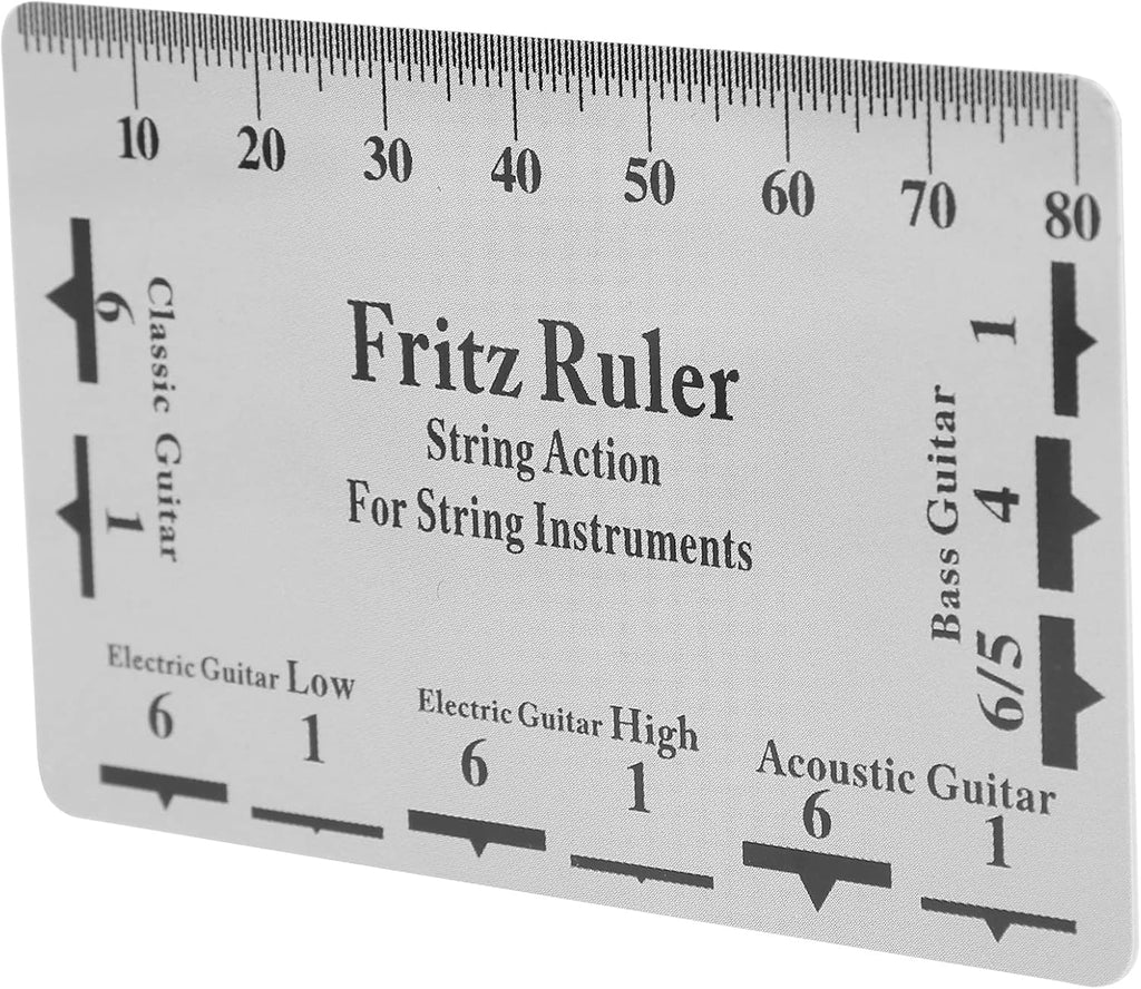SUNGOOYUE String Action Gauge Ruler Measuring Repair Set Up Tool Kit for Guitar - Practical and Convenient PVC Material