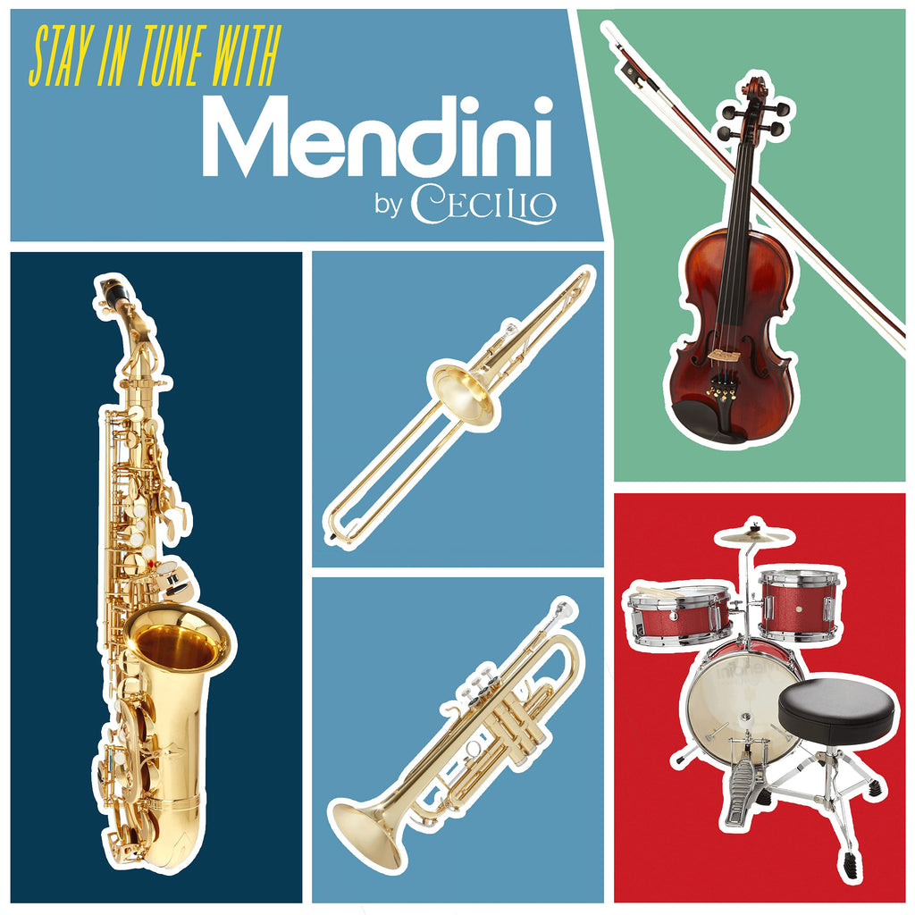 Mendini By Cecilio Bb Standard Trumpet Set for Beginners - Brass Trumpet Instrument with Hard Case, 7C Mouthpiece, Valve Oil, Cleaning Cloth, Maintenance kit and Gloves (Gold)