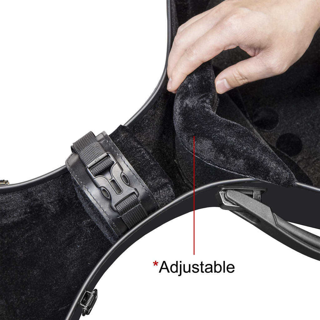 MI&VI CC-9001 Pure 100% Carbon Fiber Cello Case (Full Size) 4/4 with Wheels | Carry Straps | 8lb Lightweight | Tough Shell (3K Blue)