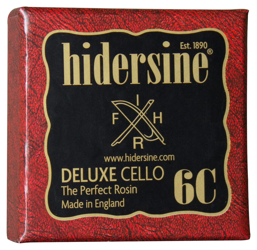 Hidersine VP-036C Series VI Cello Bow Rosin – 35g Clear Black Cake in Decorative Box – Professional-Grade, Rich Tone for Steel Strings