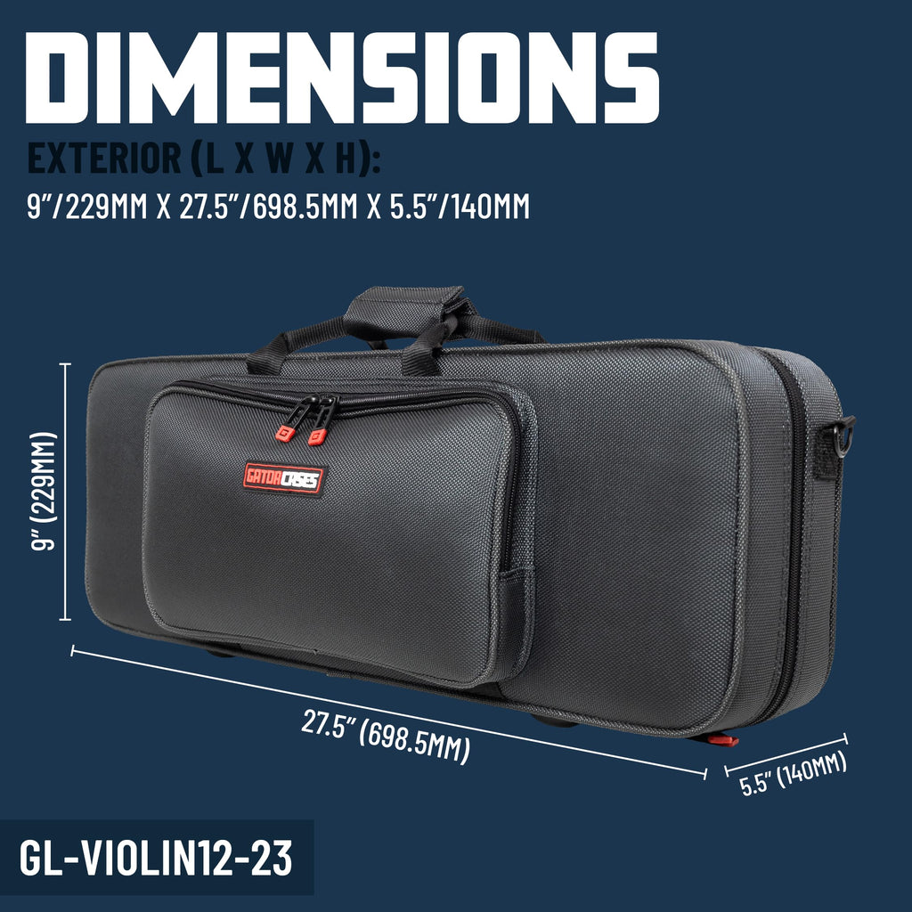 Gator Cases Adagio Series Shaped EPS Polyfoam Lightweight Case for Bb Trumpet; (GL-TRUMPET-S23)