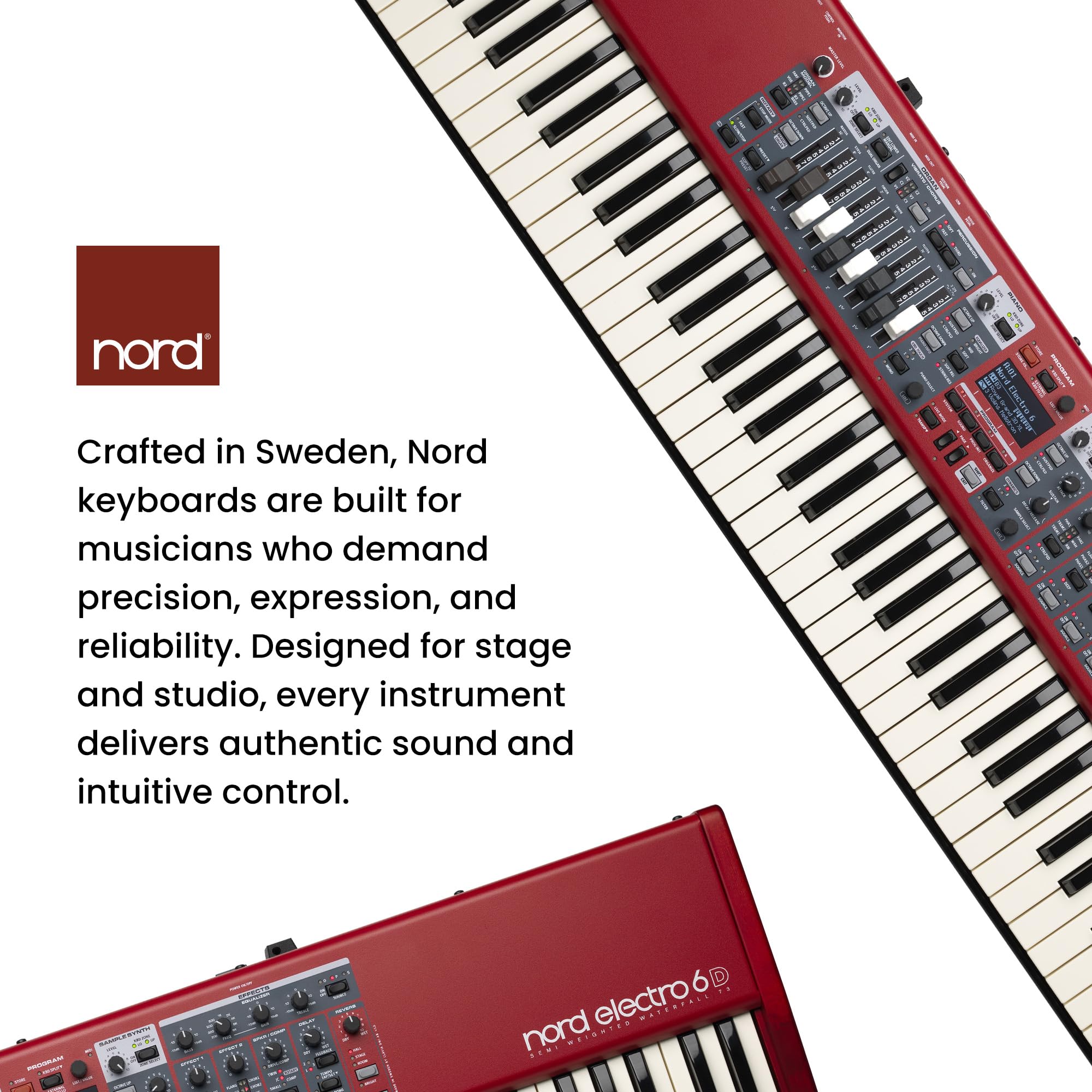 Nord Stage 4 88-Key Digital Piano Bundle with Adjustable Stand, Bench, Sustain Pedal, Headphones, Instrument Cable, and Austin Bazaar Polishing Cloth
