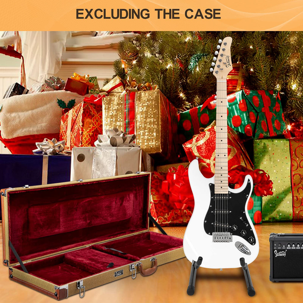 GLARRY Full Size Electric Guitar for Music Lover Beginner with 20W Amp and Accessories Pack Guitar Bag (GREEN, Left Handed 39")