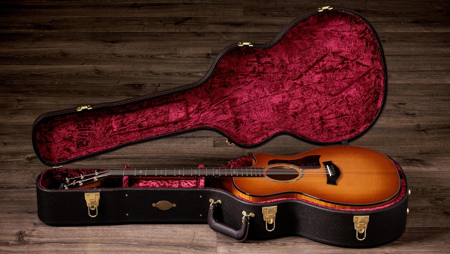 Taylor Next Generation 614ce Grand Auditorium Acoustic-Electric Guitar - Antique Blonde with Hardshell Case