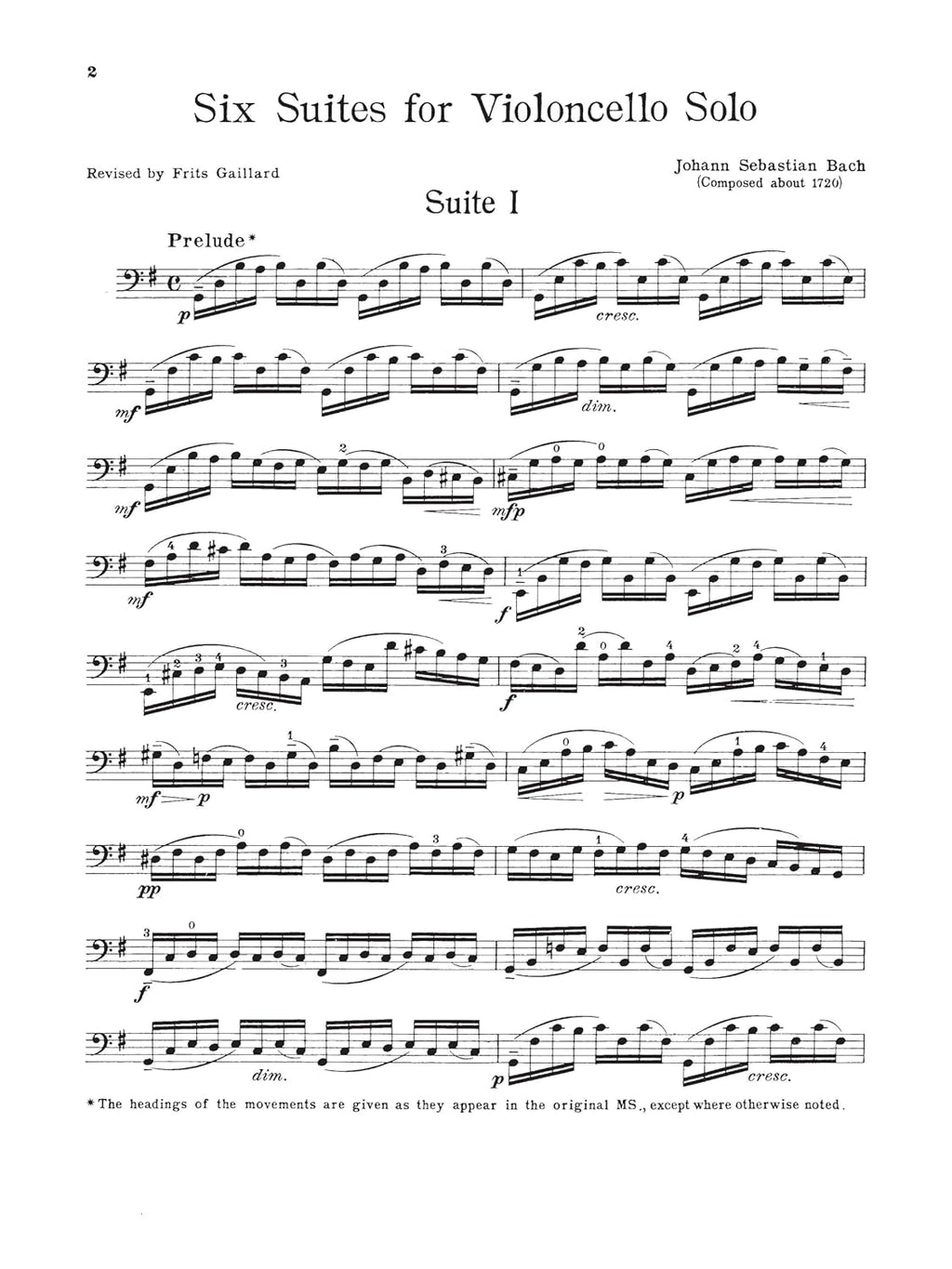 6 Suites for Violoncello Solo - Bach Cello Suites Book: Schirmer Library of Classics Volume 1565 (Schirmer's Library of Musical Classics)