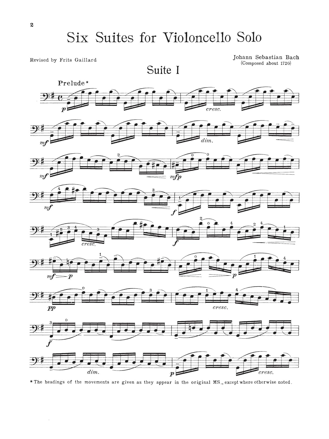 6 Suites for Violoncello Solo - Bach Cello Suites Book: Schirmer Library of Classics Volume 1565 (Schirmer's Library of Musical Classics)