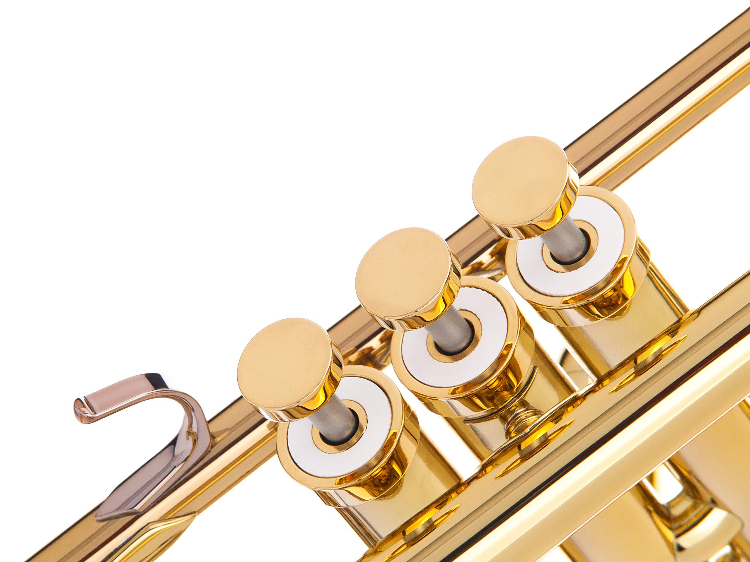 Trumpet Trim Kit for improving the sound. For all Bach Stradivarius Trumpet. Custom made KGUBrass (HEAVY, Antique Bronze Lacquer)