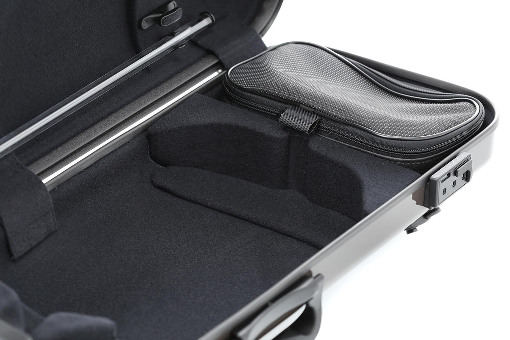 GEWA AIR 2.1 Violin Case Black High Gloss with Additional Side Handle Made in Germany