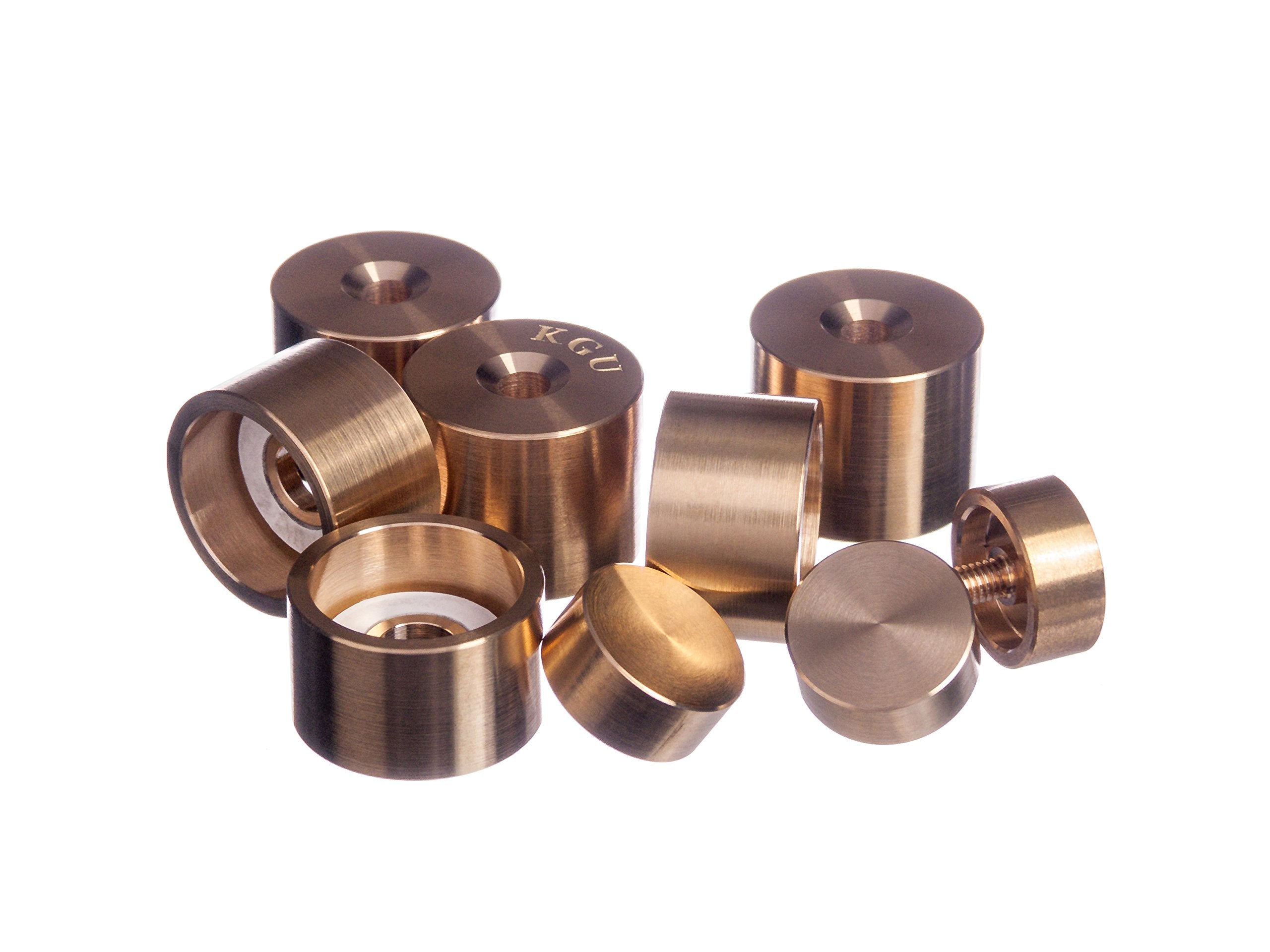 Trumpet Trim Kit for improving the sound. For all Bach Stradivarius Trumpet. Custom made KGUBrass (HEAVY, Antique Bronze Lacquer)