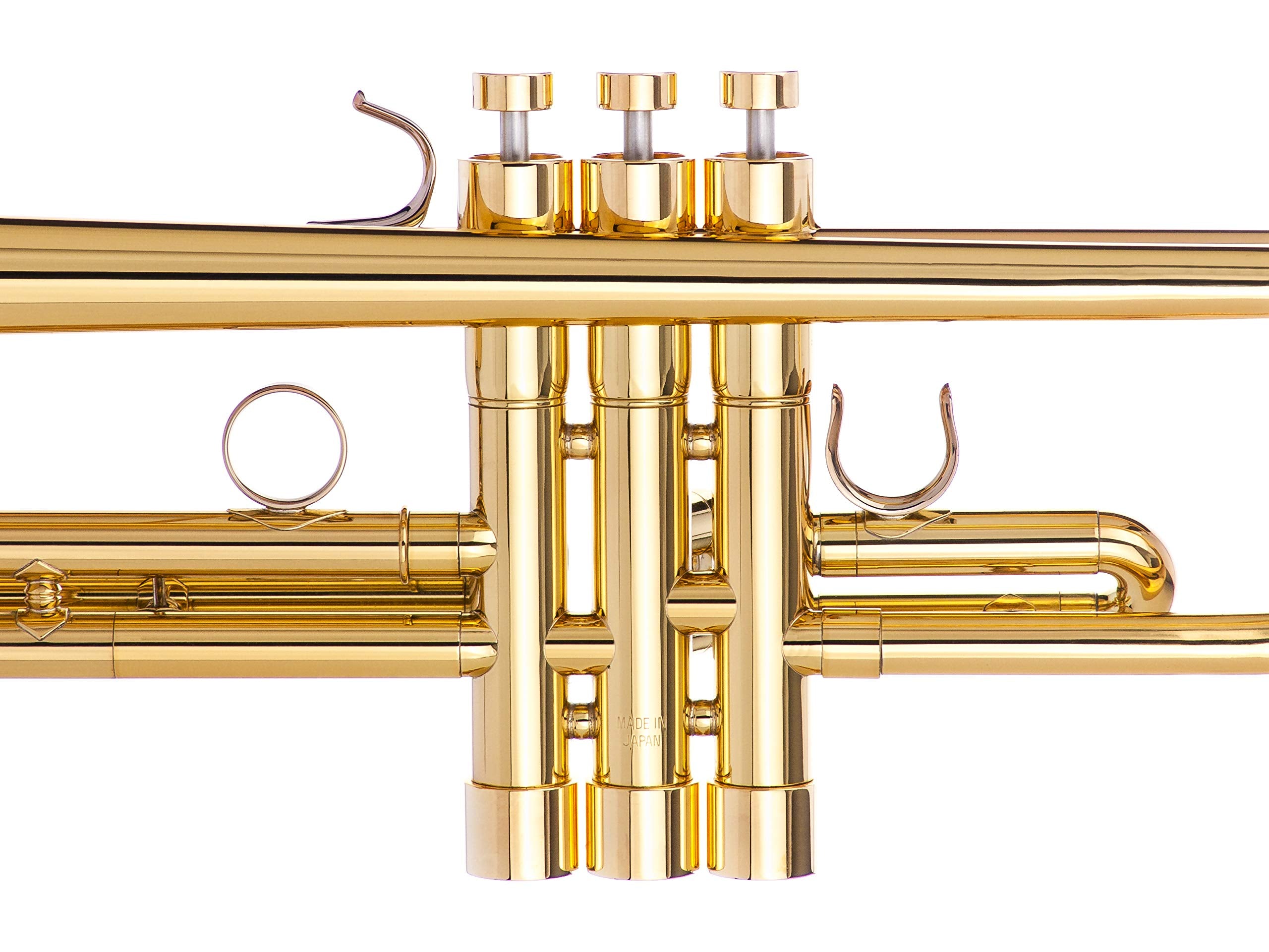 Trumpet Trim Kit for improving the sound. For all Bach Stradivarius Trumpet. Custom made KGUBrass (HEAVY, Antique Bronze Lacquer)