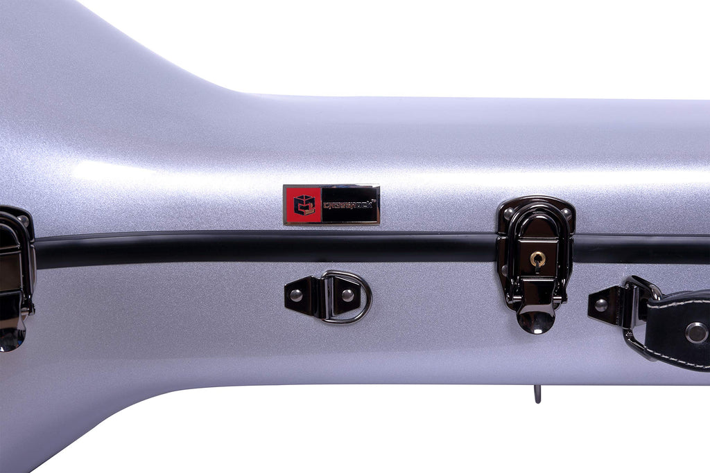Crossrock CRF1000TBBK F-Trigger or Straight Trombone Case- Fiberglass- Backpackable-Black
