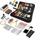 Guitar Repairing Maintenance Tool Kit 72Pcs Guitar Repair Kit Including Guitar Strings, Plectrums, Bridge, Guitar Code For Acoustic Electric Guitar Bass Ukulele