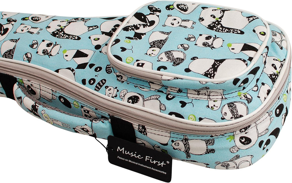 MUSIC FIRST Original Design 15mm Padded Cartoon Panda Violin bag, 1/4 1/2 Soft Violin Case, Violin Travel Bag, Violin Backpack Notice: Fit for 1/2 and 1/4 Size Violin, Max bow length 62cm (24.4 inch)