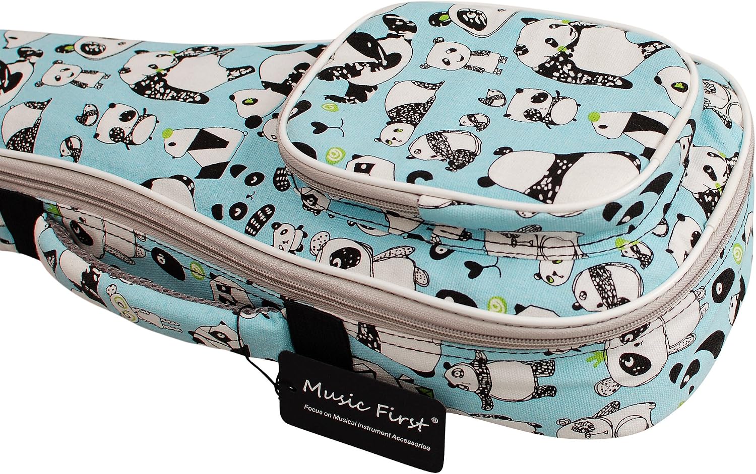MUSIC FIRST Original Design 15mm Padded Cartoon Panda Violin bag, 1/4 1/2 Soft Violin Case, Violin Travel Bag, Violin Backpack Notice: Fit for 1/2 and 1/4 Size Violin, Max bow length 62cm (24.4 inch)