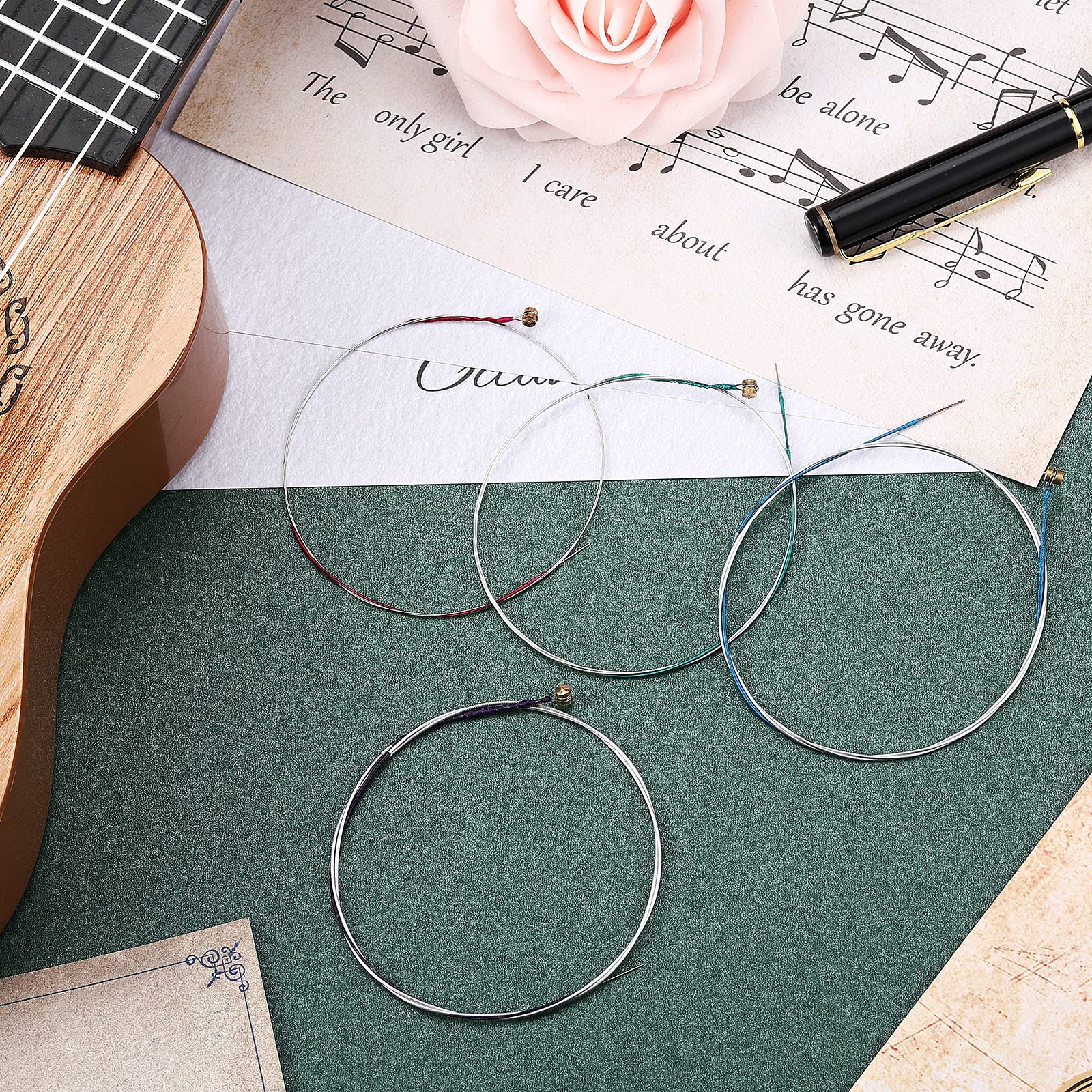 8 Pieces Violin Strings Universal Full Set (g-d-a-e) 4/4 Violin Universal Steel Core Fiddle Strings for Instruments 4/4 3/4 1/2 1/4 - Educator's Choice for Student